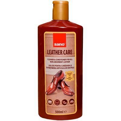 Soluție curățat articole de piele Sano Leather Care 500 ml 